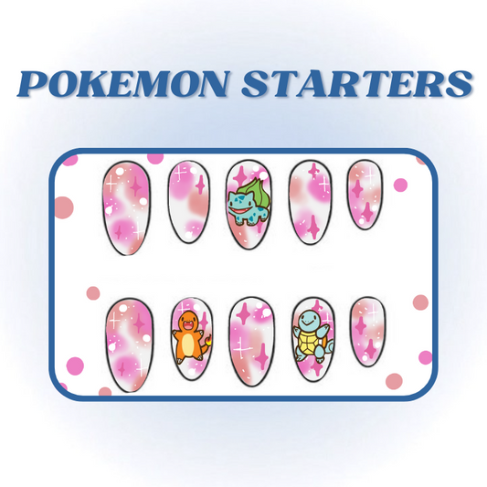 Pokemon Starters Nails