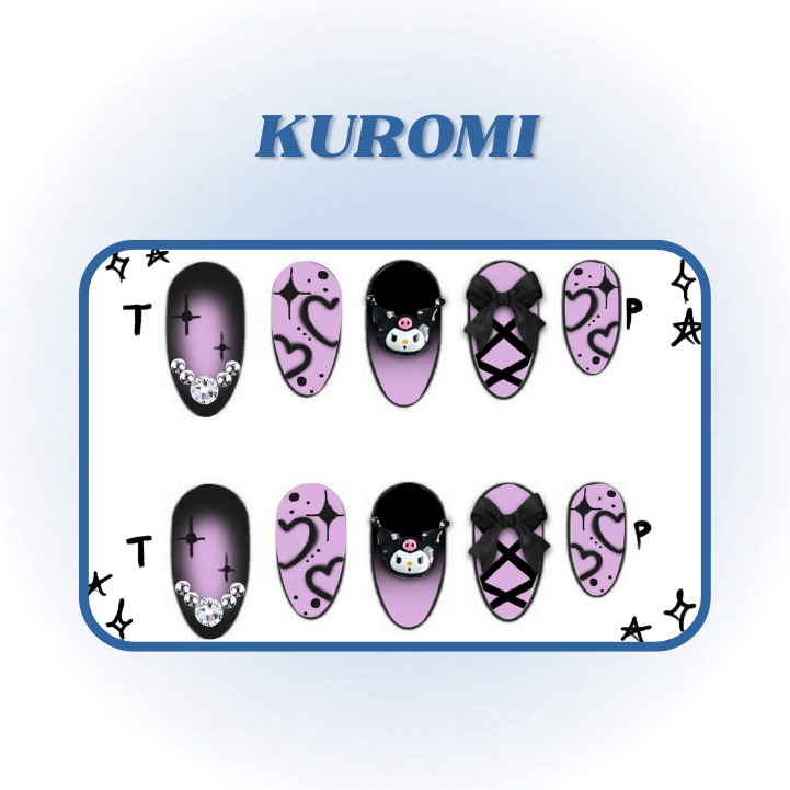 Kuromi Nails